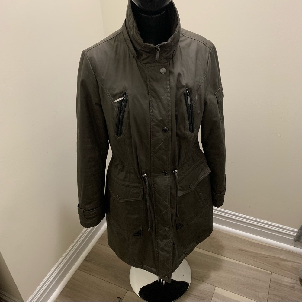 Laundry olive green winter coat parka size large
